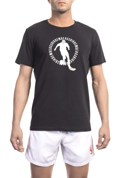 Shop Bikkembergs Black Cotton T-shirt