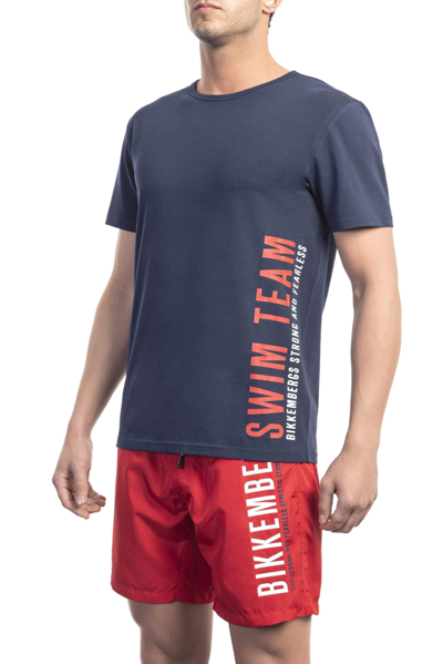 Bikkembergs Black Cotton T-shirt In Black