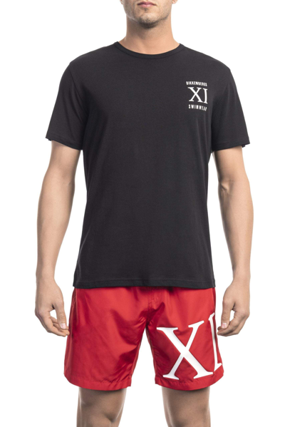 Bikkembergs Black Cotton T-shirt In Black