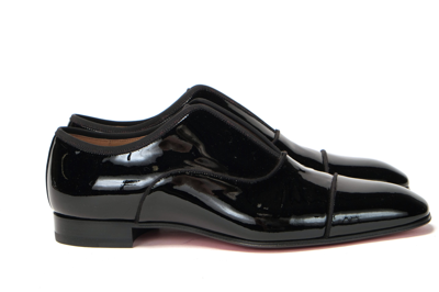 Shop Christian Louboutin Black Alpha Male Flat Shoes