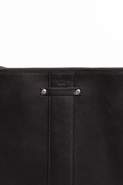 Shop Trussardi Black Leather Wallet