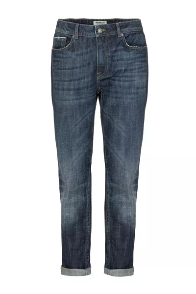 Shop Fred Mello Blue Cotton Jeans & Pant
