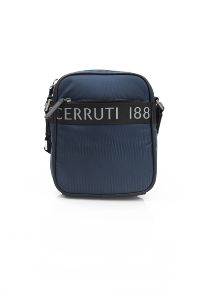 Cerruti 1881 Blue Nylon Messenger Bag In Blue