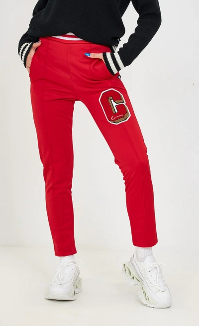 Shop Comme Des Fuckdown Red Polyester Jeans & Pant