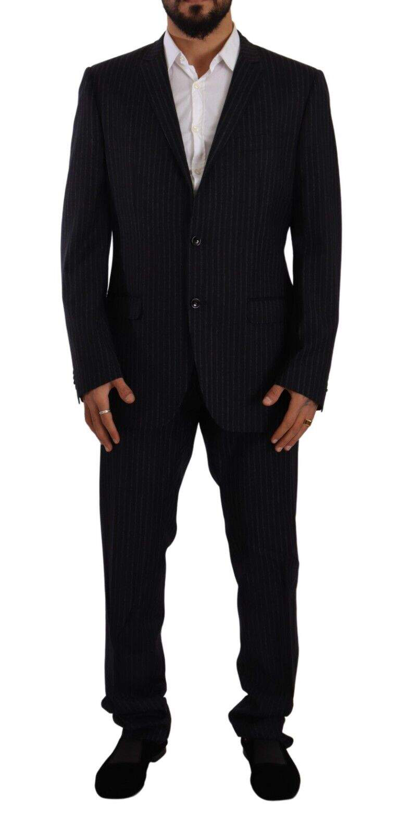 Shop Domenico Tagliente Doico Tagliente Gray Polyester Single Breasted Formal Suit