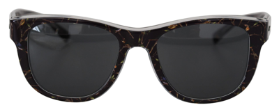 Shop Dolce & Gabbana Black Bird Square Full Rim Acetate Dg4284 Sunglasses