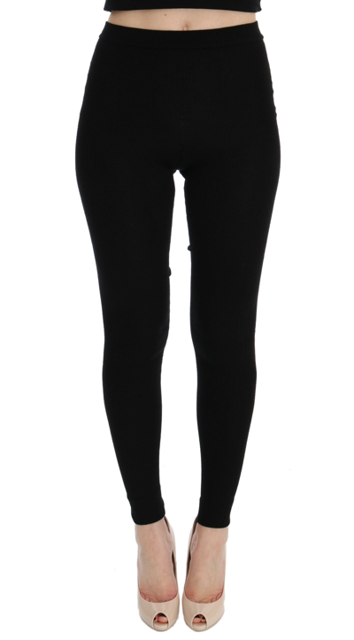 Shop Dolce & Gabbana Black Slim Fit  Cashmere Pants