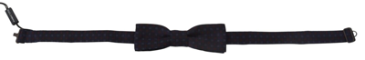 Shop Dolce & Gabbana Blue Silk Patterned Necktie  Accessory Bow Tie