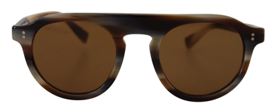 Dolce & Gabbana Brown Tortoise Oval Full Rim Eyewear Dg4306 Sunglasses In Brown