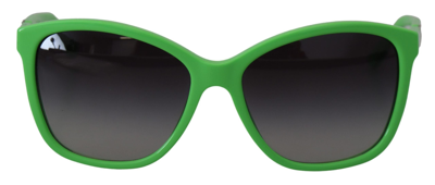 Shop Dolce & Gabbana Green Acetate Frame Round Shades Dg4170pm Sunglasses