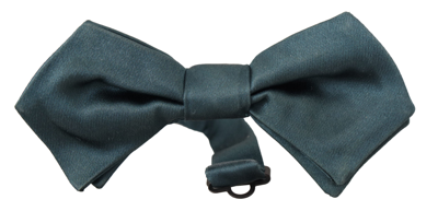 Shop Dolce & Gabbana Green 100% Silk Adjustable Neck Papillon Tie
