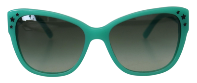 Dolce & Gabbana Green Stars Acetate Square Shades Dg4124  Sunglasses In Green
