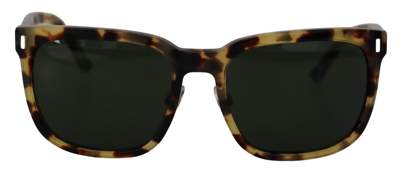 Shop Dolce & Gabbana Havana Green Acetate Tortoise Shell Dg4271 Sunglasses