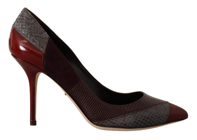 Dolce & Gabbana Multicolor Exotic Leather Heels Pumps In Multicolor