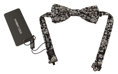 Shop Dolce & Gabbana Multicolor Floral Adjustable Neck Papillon Bow Tie (copy)