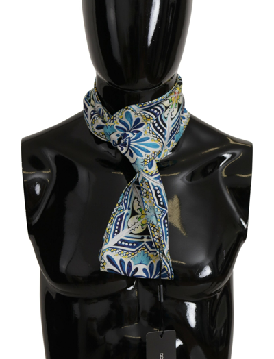 Shop Dolce & Gabbana Multicolor Majolica Patterned Scarf Shawl Scarf