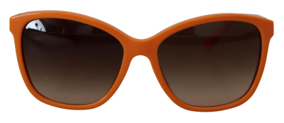 Shop Dolce & Gabbana Orange Acetate Frame Round Shades Dg4170pm Sunglasses
