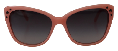 Shop Dolce & Gabbana Pink Acetate Frame Stars Embellisht Dg4124 Sunglasses