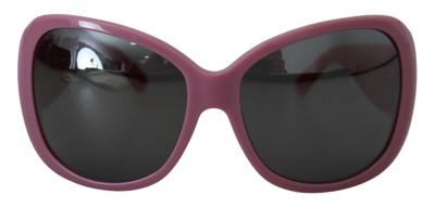 Shop Dolce & Gabbana Pink Red Plastic Frame Oversized Dg4033 Sunglasses