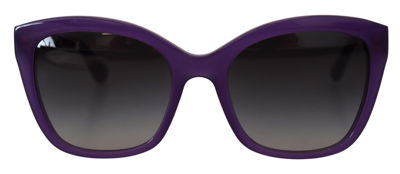 Dolce & Gabbana Purple Acetate Square Full Rim Dg4240 Sunglasses In Purple