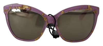 Shop Dolce & Gabbana Violet Full Rim Rectangle Frame Shades Dg4251 Sunglasses