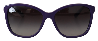 Shop Dolce & Gabbana Violet Acetate Frame Round Shades Dg4170m Sunglasses