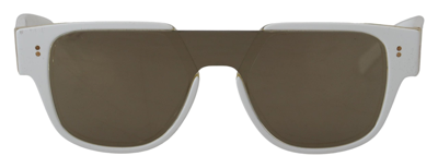 Shop Dolce & Gabbana White Acetate Full Rim Frame Shades Dg4356f Sunglasses