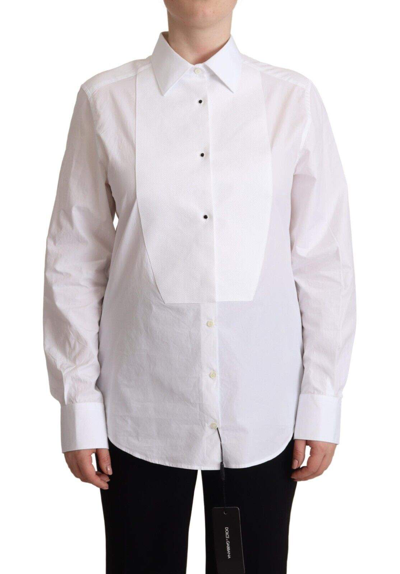 Dolce & Gabbana White Cotton Shirt In White