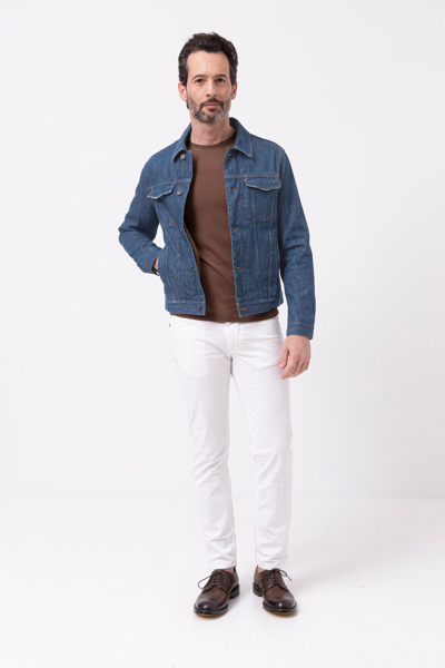 Shop Don The Fuller Blue Cotton Jacket