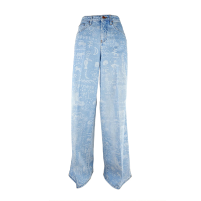 Shop Don The Fuller Light Blue Cotton Jeans & Pant