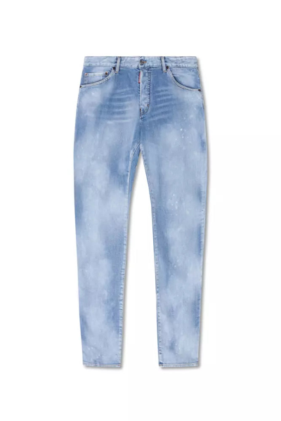 Shop Dsquared² Light Blue Cotton Jeans & Pant