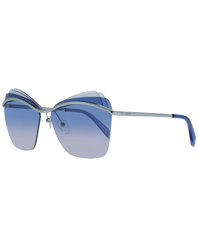 Shop Emilio Pucci Silver Sunglasses For Woman
