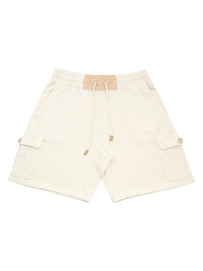 Shop Gran Sasso White Short Sweatpants With Pockets