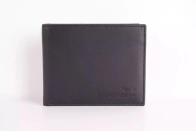 Shop Harmont & Blaine Black Leather Wallet
