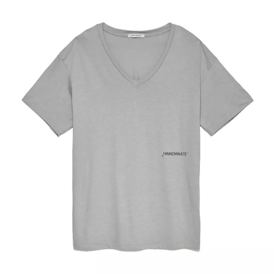 Shop Hinnominate Gray Cotton T-shirt
