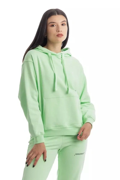 Shop Hinnominate Green Cotton Sweater