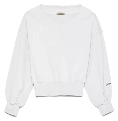 Shop Hinnominate White Cotton Sweater