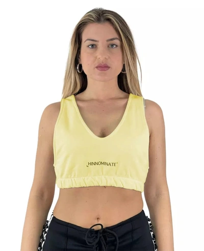 Shop Hinnominate Yellow Cotton Tops & T-shirt