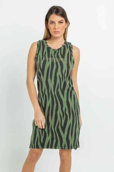 Shop Imperfect Green Cotton Dress