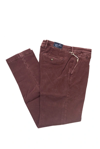 Shop Jacob Cohen Burgundy Cotton Jeans & Pant