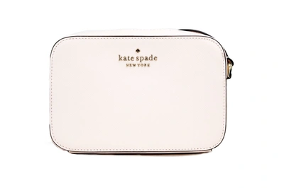 Shop Kate Spade Staci Mini Light Rose Saffiano Leather Camera Bag Crossbody Handbag In Yanliş