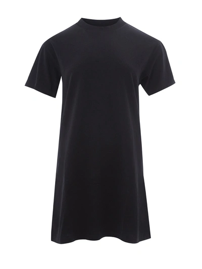 Shop Kenzo Black Cotton  Over T-shirt Mini Dress