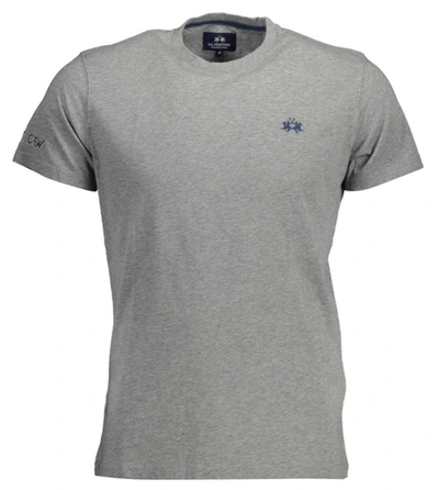 Shop La Martina Gray Cotton T-shirt