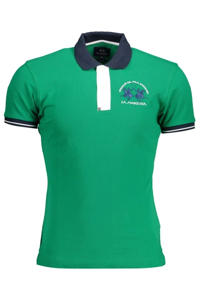 Shop La Martina Green Polo Shirt