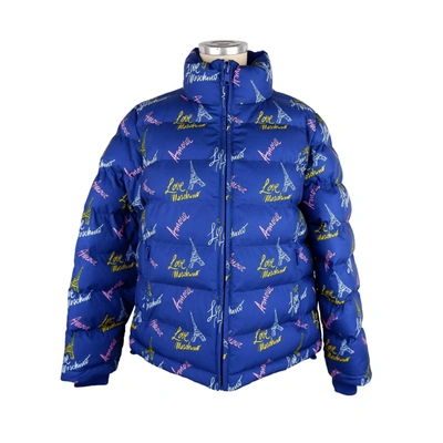 Shop Love Moschino Blue Polyester Jackets & Coat