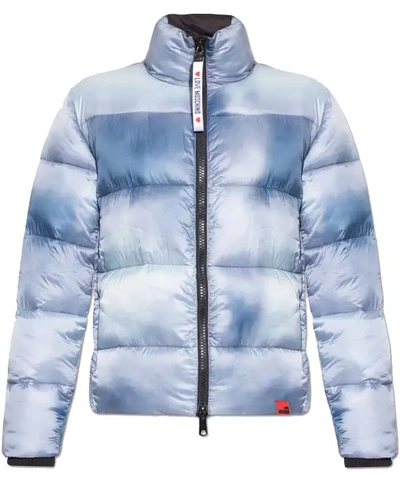 Shop Love Moschino Light Blue Polyester Jackets & Coat