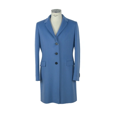 Shop Made In Italy Light Blue Wool Jackets & Coat