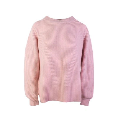 Shop Malo Pink Ribbed Cashmere Sweater