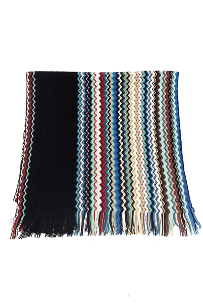 Shop Missoni Multicolor Wool Scarf
