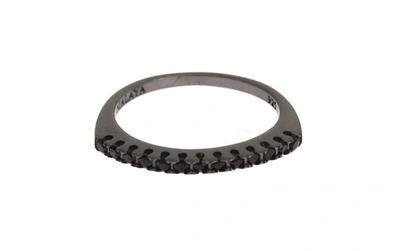 Shop Nialaya Black Cz Rhodium 925 Silver  Ring